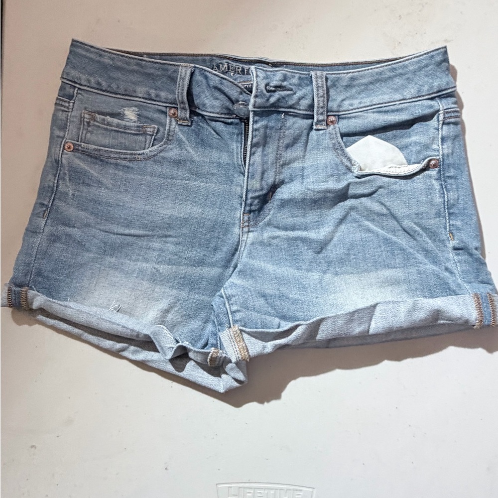 American Eagle Outfitters Light Blue Jean Shorts